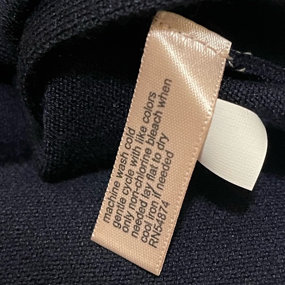 THE LIMITED PULLOVER STRIPED SWEATER BLUE COLOR WOMEN LONG SLEEVE SIZE MEDIUM - Picture 8 of 9